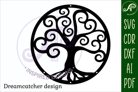 Dreamcatcher Laser Cut Design 6 SVG SVG APInspireddesigns 