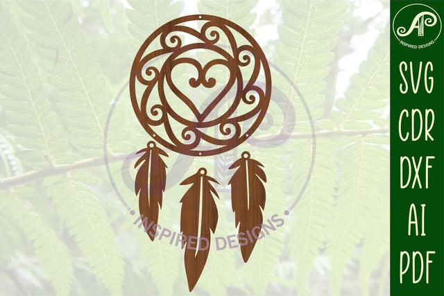 Dreamcatcher Laser Cut Design 7 SVG SVG APInspireddesigns 