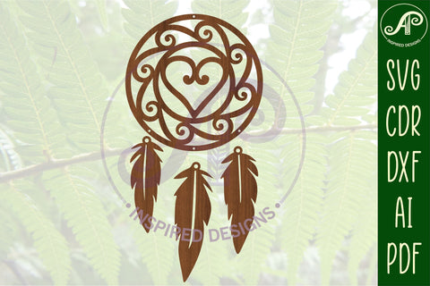 Dreamcatcher Laser Cut Design 7 SVG SVG APInspireddesigns 