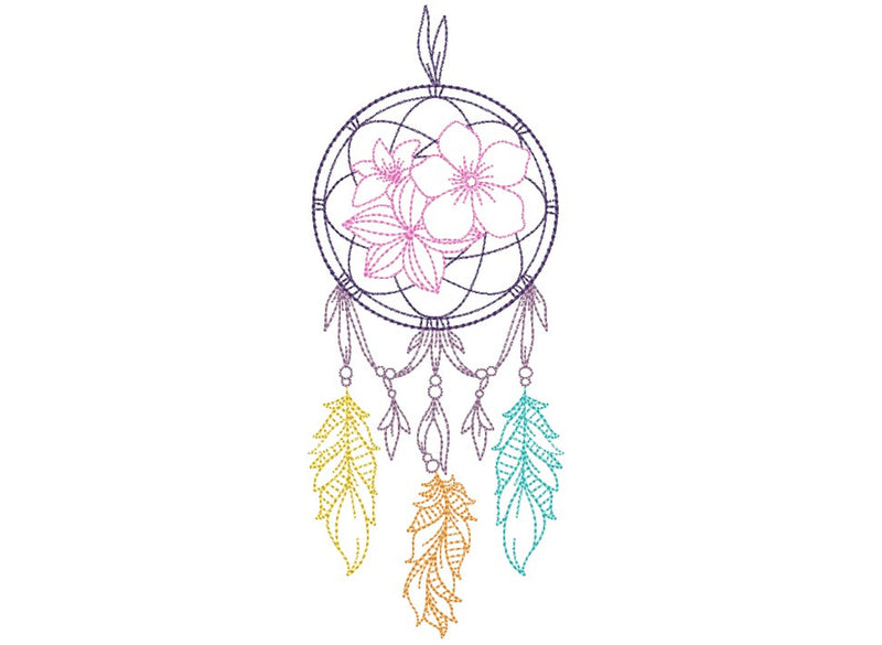 Dreamcatcher Machine Embroidery Design, 6 Sizes Embroidery/Applique DESIGNS Nino Nadaraia 
