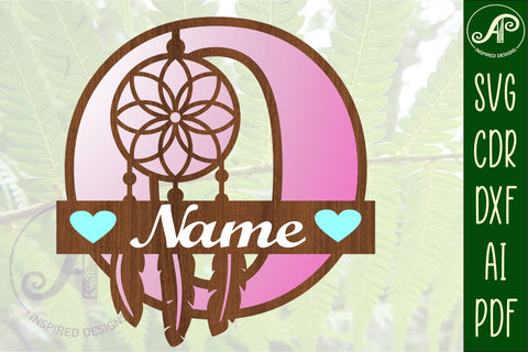 Dreamcatcher monogram letter O SVG cut file SVG APInspireddesigns 