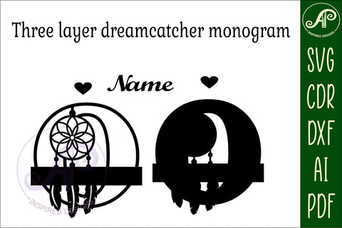 Dreamcatcher monogram letter O SVG cut file SVG APInspireddesigns 