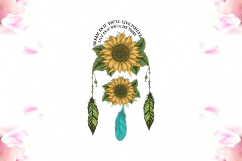 Dreamcatcher Sunflower Sublimation PNG Sublimation Jagonath Roy 