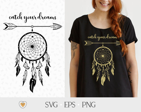 Dreamcatcher svg, Dreamcatcher with arrow svg, Catch your dreams SVG Pretty Meerkat 