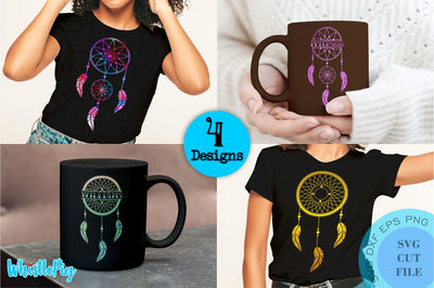 Dreamcatcher Svg Mini Bundle Dream Catcher Svg Mini Bundle Dreamcatcher Monogram Dream Catcher Monogram SVG Whistlepig Designs 