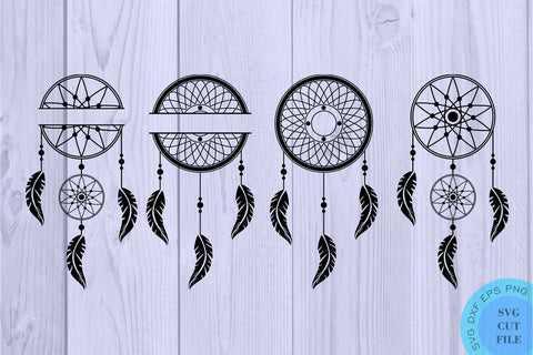 Dreamcatcher Svg Mini Bundle Dream Catcher Svg Mini Bundle Dreamcatcher Monogram Dream Catcher Monogram SVG Whistlepig Designs 