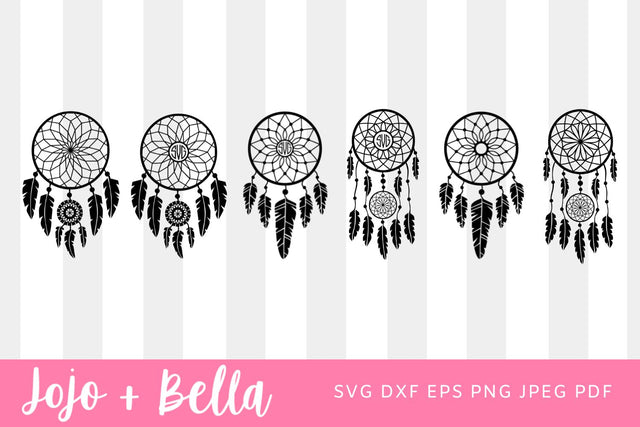 Dreamcatchers SVG, Dreamcatcher, svg, svg files, Dreamcatcher PNG, Dreamcatcher EPS, Dream dxf, Digital Download, Digital File SVG Jojo&Bella 