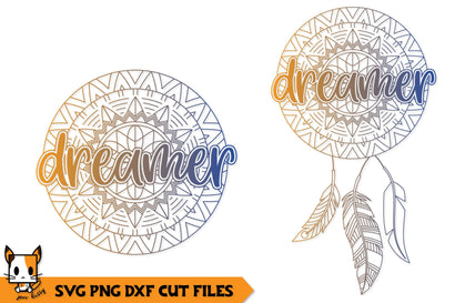 Dreamer Boho Dreamcatcher | Mandala SVG SVG Zen Kitty 