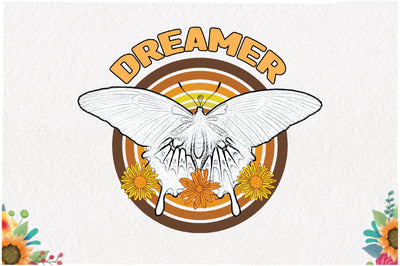 Dreamer Butterfly Retro Sublimation Sublimation Jagonath Roy 