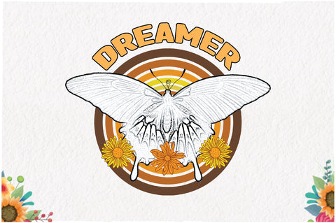 Dreamer Butterfly Retro Sublimation Sublimation Jagonath Roy 
