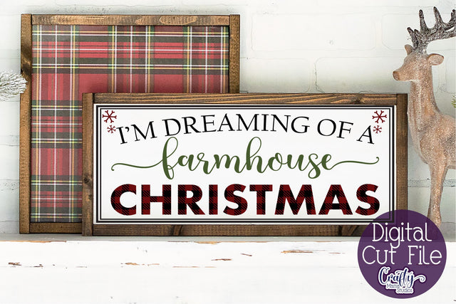 Dreaming Of A Christmas Svg, Christmas Svg, Farmhouse Svg SVG Crafty Mama Studios 
