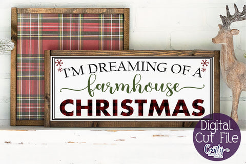 Dreaming Of A Christmas Svg, Christmas Svg, Farmhouse Svg SVG Crafty Mama Studios 
