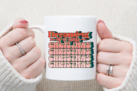 Dreaming of a pink christmas PNG Sublimation Sublimation designartist 