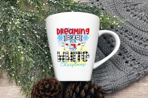 Dreaming of a White Christmas PNG Sublimation Sublimation CraftLabSVG 