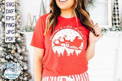 Dreaming Of A White Christmas SVG SVG Wispy Willow Designs 