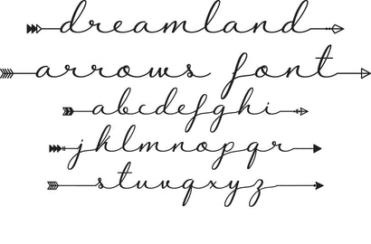 Dreamland Arrows Font Font Rivka’s Renditions 