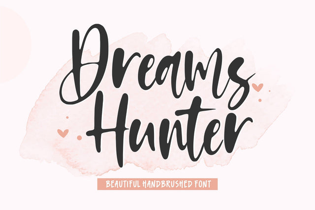 Dreams Hunter Beautiful Handbrushed Font Font Balpirick 