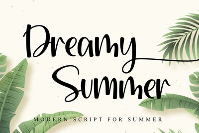 Dreamy Summer Font Letterara 