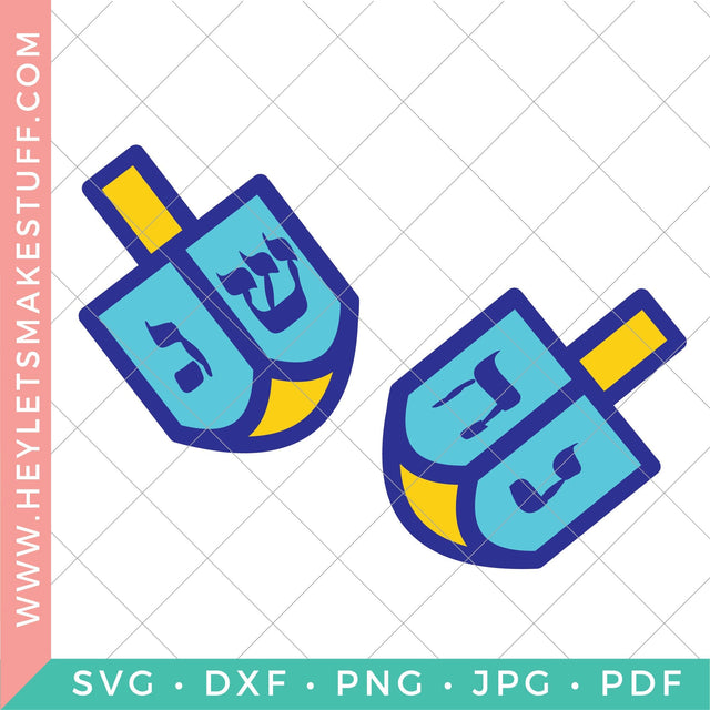 Dreidel Icon SVG Hey Let's Make Stuff 