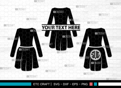 Dress Monogram SVG | Women's Dresses Svg | Dresses Svg | Gown Svg | Long Gown Svg | Prom Dress Svg | Wedding Dress Svg | Dress Monogram SVG ETC Craft 