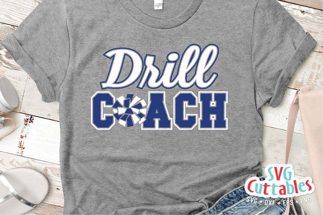 Drill Coach svg - Drill Team Cut File - Drill Team svg - eps - dxf - png - Silhouette - Cricut - Digital Download SVG Svg Cuttables 