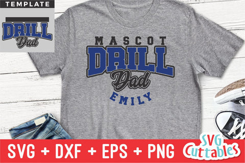 Drill svg - Drill Team Cut File - Drill Dad Template 005 - svg - eps - dxf - png - Silhouette - Cricut - Digital Download SVG Svg Cuttables 