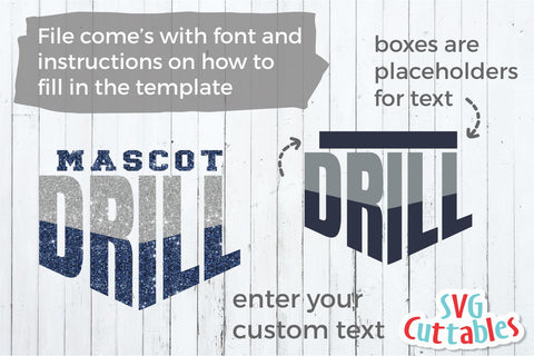 Drill svg - Drill Team Cut File - Drill Template 001 - svg - eps - dxf - png - Silhouette - Cricut - Digital Download SVG Svg Cuttables 