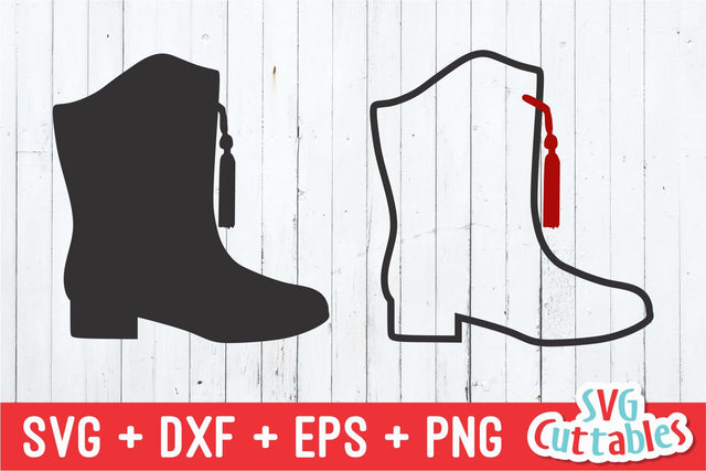 Drill Team Boot Svg Cuttables 