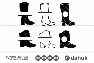 Drill Team Majorette Boots SVG, leather majorette svg, Majorette Boots Split Monogram, majorette boots logo SVG dahukdesign 