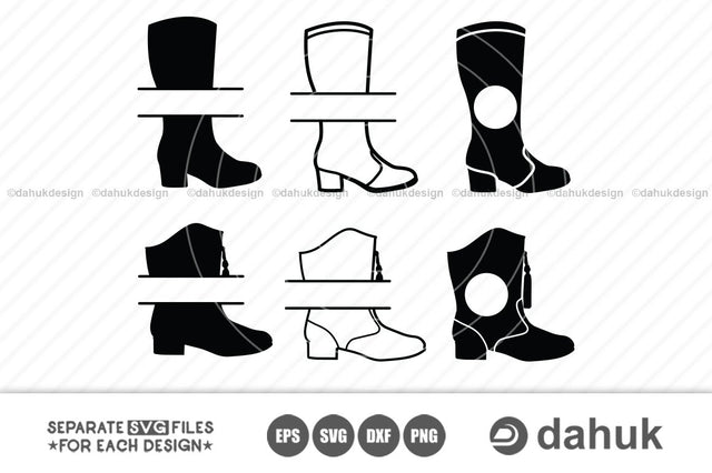 Drill Team Majorette Boots SVG, leather majorette svg, Majorette Boots Split Monogram, majorette boots logo SVG dahukdesign 
