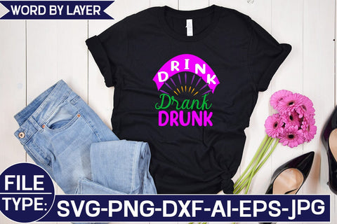 Drink Drank Drunk SVG Cut File SVG Studio Innate 