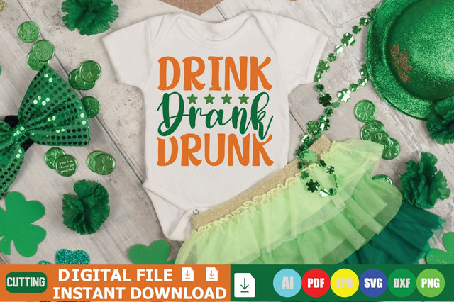 Drink Drank Drunk SVG Shahin alam 