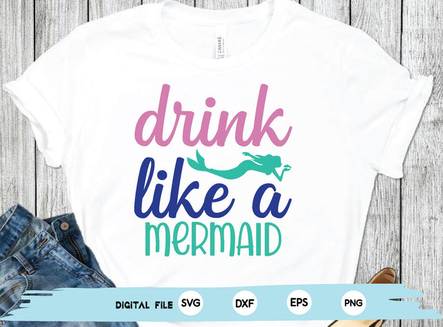 drink like a mermaid SVG md faruk hossain 