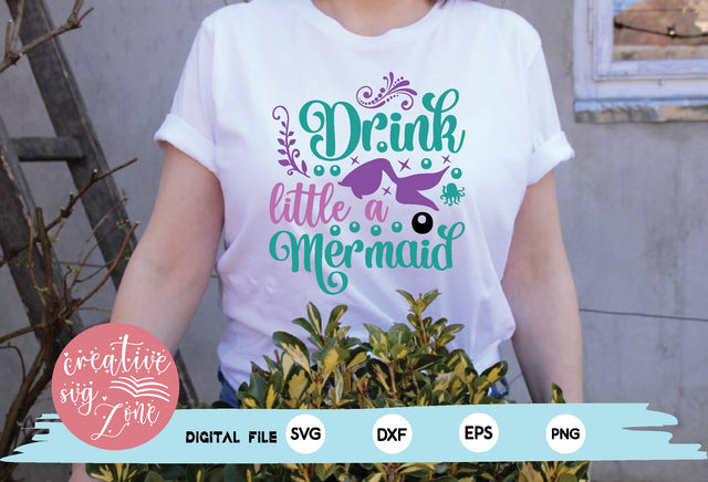 drink little a mermaid SVG md faruk hossain 