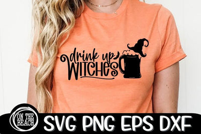 Drink UP Witches - Beer -Halloween Witch SVG PNG EPS DXF SVG On the Beach Boutique 