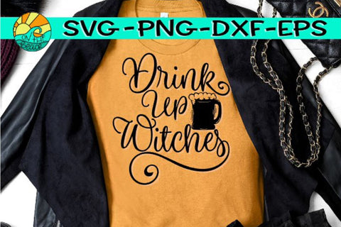 Drink Up Witches - Beer - SVG PNG DXF EPS SVG On the Beach Boutique 