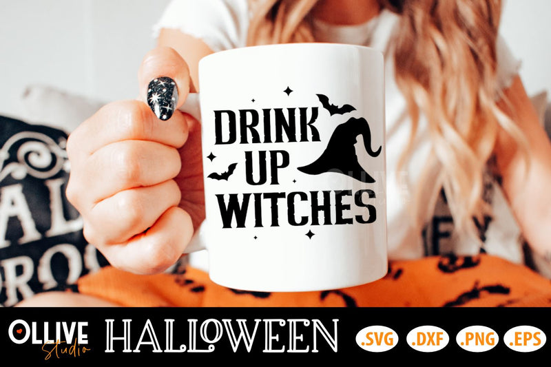 Drink Up Witches Halloween SVG SVG Ollive Studio 