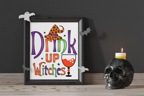 Drink Up Witches | Halloween Witch Sublimation Sublimation CraftLabSVG 