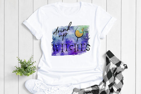 Drink Up Witches PNG | Funny Halloween Sublimation Design Sublimation B Renee Design 