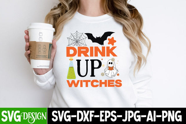 Drink Up Witches SVG Cut File, Drink Up Witches SVG Design, Halloween Sublimation PNG, Halloween SVG Bundle,Halloween SVG Quotes,Halloween PNG, Halloween SVG SVG BlackCatsMedia 