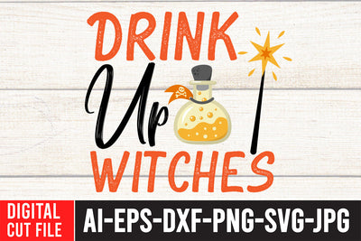 Drink Up Witches SVG Cut File SVG BlackCatsMedia 