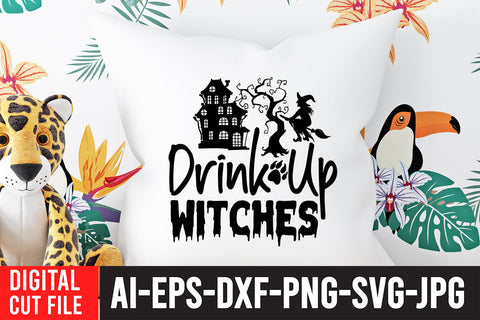 Drink up Witches SVG Cut File SVG BlackCatsMedia 