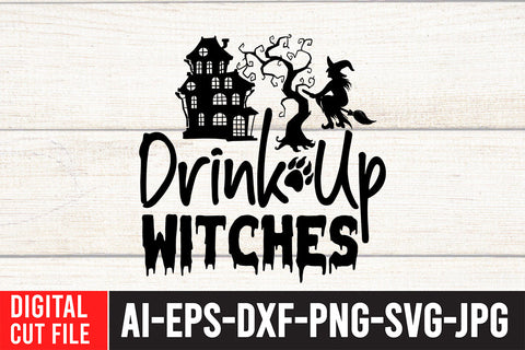 Drink up Witches SVG Cut File SVG BlackCatsMedia 