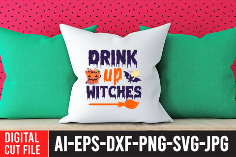 Drink Up Witches SVG Design SVG BlackCatsMedia 