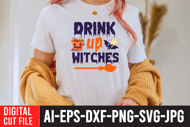 Drink Up Witches SVG Design SVG BlackCatsMedia 
