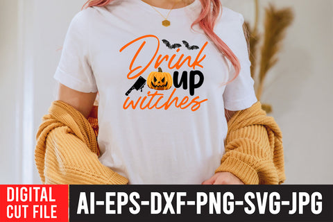 Drink Up Witches SVG Design SVG BlackCatsMedia 