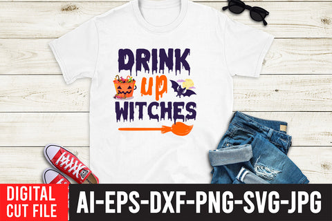 Drink Up Witches SVG Design SVG BlackCatsMedia 