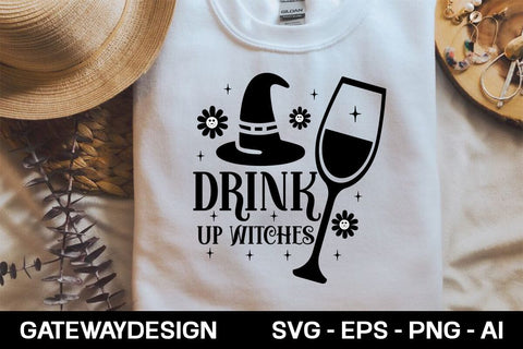 Drink Up Witches Svg Design SVG designmaster24 