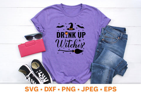 Drink up Witches SVG. Halloween quote sign. SVG LaBelezoka 