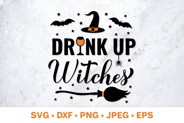 Drink up Witches SVG. Halloween quote sign. SVG LaBelezoka 